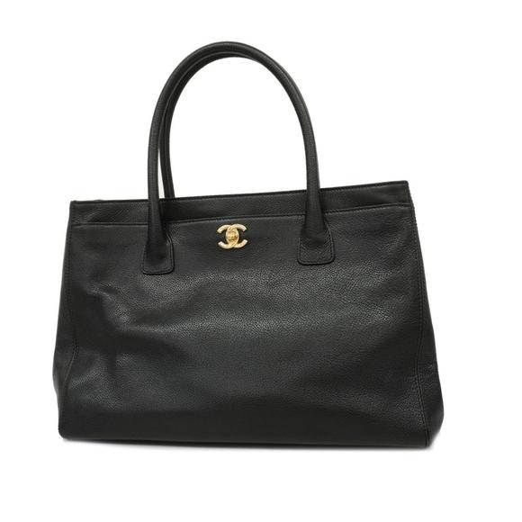 CHANEL Handbags - CHANEL Tote Bag Executive Leather Black Ladies